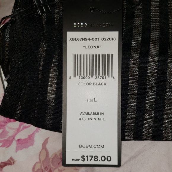 NEW BCBG Leona black Asymmetrical dress - Picture 4 of 5